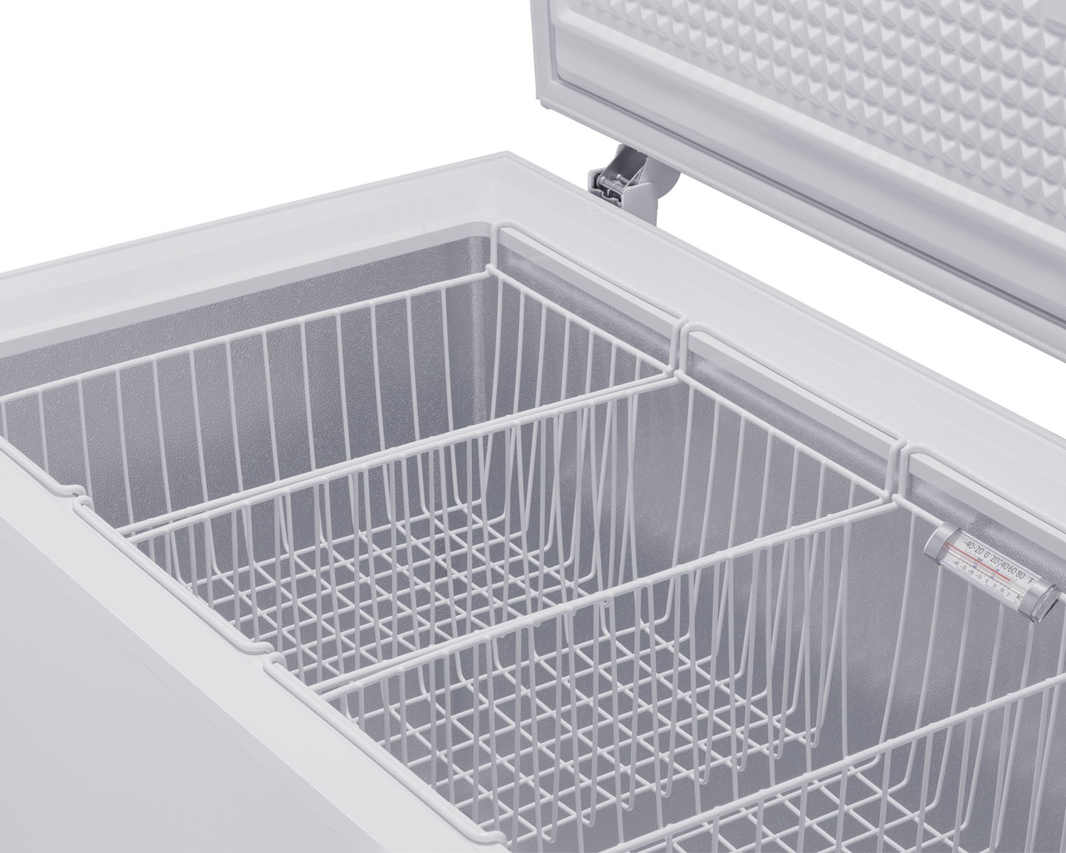 -30 C laboratory 12.1 cu.ft. chest freezer with stainless steel corner guards, NIST calibrated thermometer with alarm, and lock